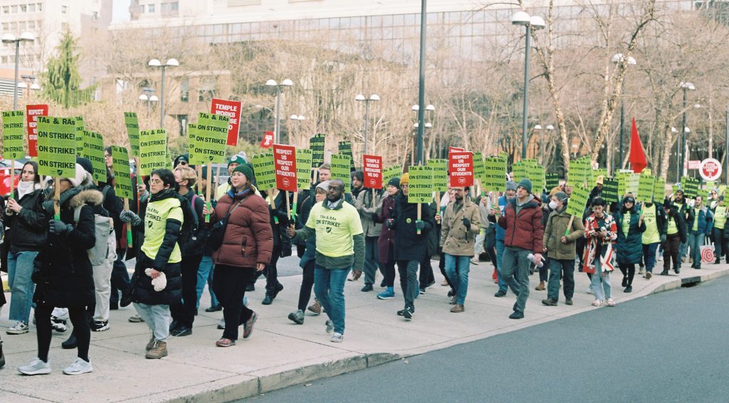 Graduate students working at Temple University went on strike for better pay and benefits on Jan. 31, after over a year of drawn-out contract negotiations.